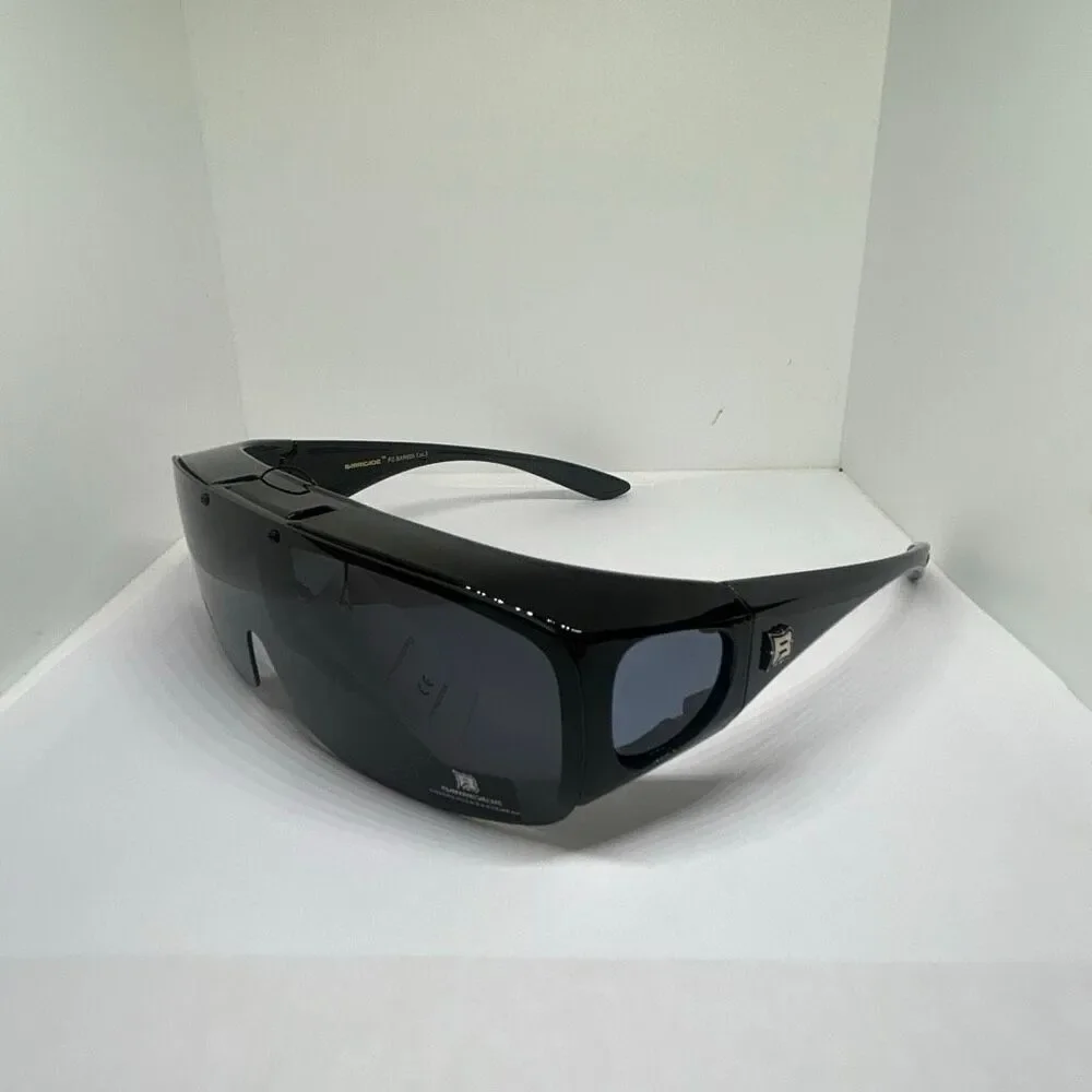 Barricade Polarized Flip Up Fit Over Sunglasses UV400 Wrap Around